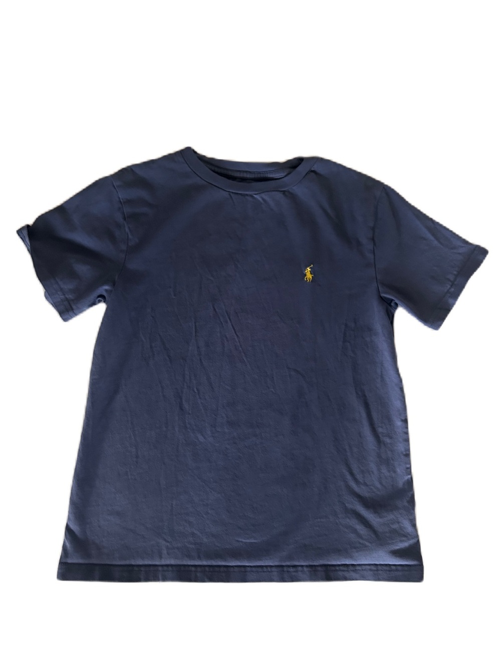 Ralph Lauren Polo Cotton Jersey Crewneck Tee Dusty Azure Boys Size Small 8
